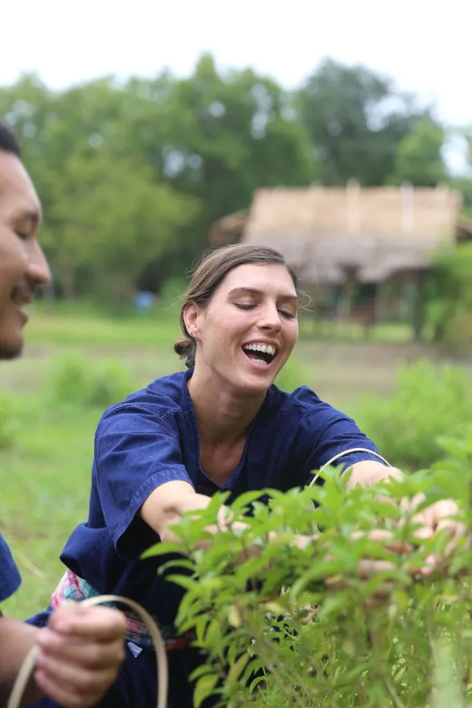 Thai herbs & indigo tie-dye / สมุนไพรและย้อมคราม