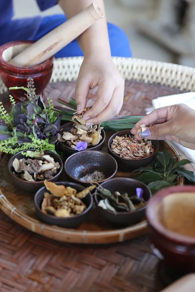 Thai herbs & indigo tie-dye / สมุนไพรและย้อมคราม